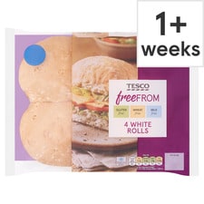 Tesco Free From White Rolls 4 Pack