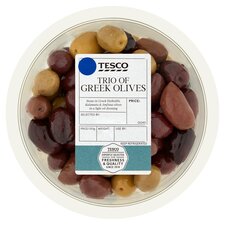 Tesco Trio Of Greek Olives 380G