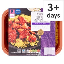 Tesco Chicken Vindaloo & Pilau Rice 400G