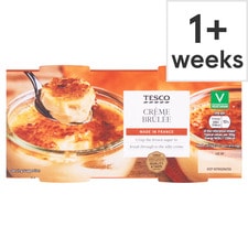 Tesco 2 Creme Brulee 180g 