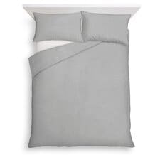 F&F Home Bedding Silver Teddy Fleece Duvet Set Double