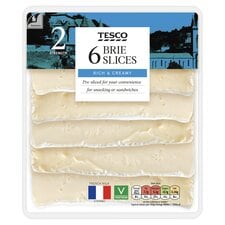 Tesco 6 Brie Slices 150G