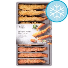 Tesco Finest 10 Coated Jumbo King Prawns 300g