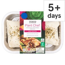 Tesco Plant Chef 2 Roasted Vegetable Parcels 300G