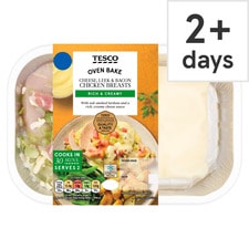 Tesco Cheese Leek & Bacon Chicken Breasts 390G