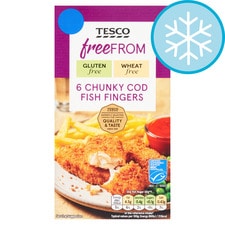 Tesco Free From 6 Chunky Cod Fish Fingers 300g