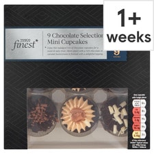 Tesco Finest 9 Chocolate Selection Mini Cupcakes