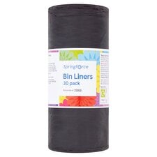 Springforce Bin Liners 30 Pack