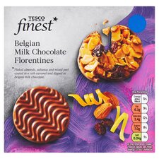 Tesco Finest Milk Chocolate Florentines 105g 