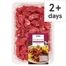 Tesco Lean Diced Beef 750g