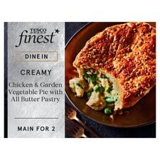 Tesco Finest Dine In Chicken & Garden Vegetable Pie 500g