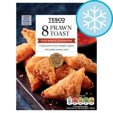 Tesco 8 Prawn Toast 120G