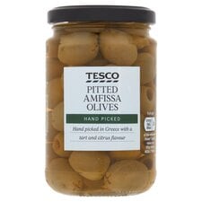 Tesco Pitted Amfissa Olives 290G