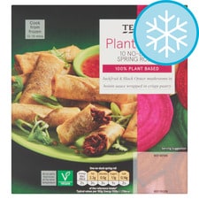 Tesco Plant Chef 10 No Duck Spring Rolls 180G