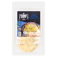 Tesco Fire Pit 4 Blue Stilton Burger Melts 100G