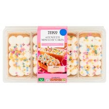 Tesco 4 Funfetti Mini Loaf Cakes