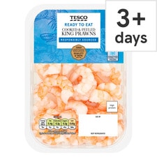 Tesco Cooked & Peeled King Prawns 210g