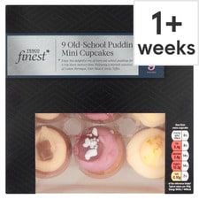 Tesco Finest 9 Old School Pudding Mini Cupcakes