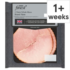 Tesco Finest 2 Thick Whole Slices Roast Ham 120g