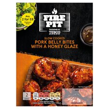 Tesco Firepit Honey Glazed Pork Belly Bites 350g