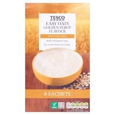 Tesco Easy Oats Golden Syrup Flavour 8X36g