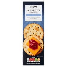 Tesco Salt & Pepper Crackers 185g