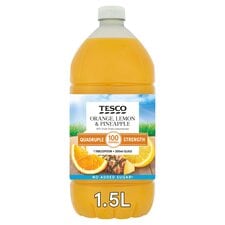 Tesco Quadruple Strength Squash Orange Lemon & Pineapple 1.5L