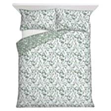 F&F Home Bedding Seersucker Silhouette Floral Duvet Set Double