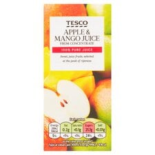 Tesco Apple & Mango Juice From Concentrate 200Ml