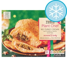 Tesco Plant Chef No-Turkey Crown Herb & Onion Stuffing 390G