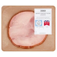 Tesco Deli Honey Roast Ham 120G