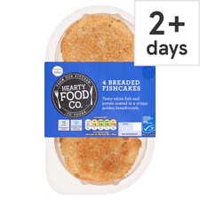 Hearty Food Co. 4 Pollock Fishcakes 340g