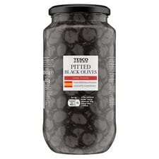 Tesco Pitted Black Olives 900G