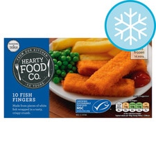 Hearty Food Co 10 Fish Fingers 250G