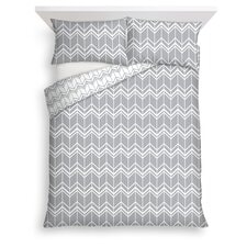 Tesco Grey Geo Duvet Set Double