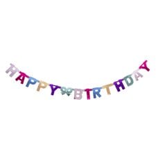 Tesco Giant Happy Birthday Die Cut Foil Bunting