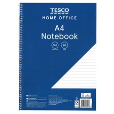 Tesco A4 Notebook 140 Pages