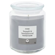 Tesco Scented Candle Seasalt & Sandalwood 490G