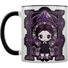 Mio Moon Miss Addams Inner Two Tone Mug - White/Black - One Size