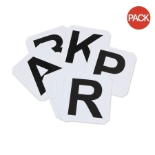 Shires Dressage Letters Set (Pack of 12) - White - One Size