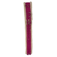 Shires Fleece Padding Nylon Horse Lunging Roller - Raspberry - X Full