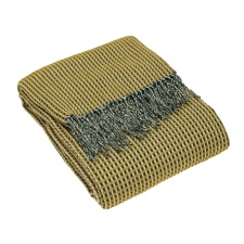 Furn Rowan Throw - Ochre Yellow - One Size