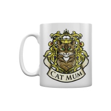 Grindstore Cat Mum Mug - White/Yellow/Beige - One Size