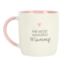 Something Different Amazing Mummy Ceramic Mug - Off White/Pastel Pink - One Size