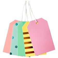 Tesco Pastel Tags 5 Pack