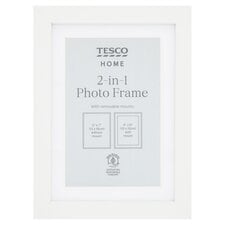 Tesco Photo Frame 2 In 1 White