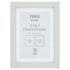 Tesco Photo Frame 2 In 1 Silver