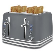 Tesco Jo4ttg22 Janco Grey 4 Slice Toaster