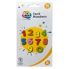 Go Create Card Numbers 50 Pieces