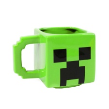 Minecraft Face Creeper Mug and Coaster Set - Green - One Size